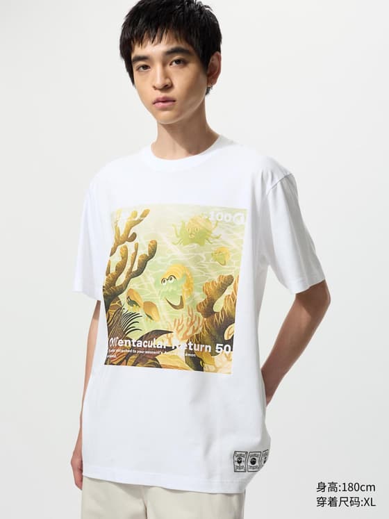 男装/男女同款亲子 UT Pokémon印花短袖T恤宝可梦菊石兽