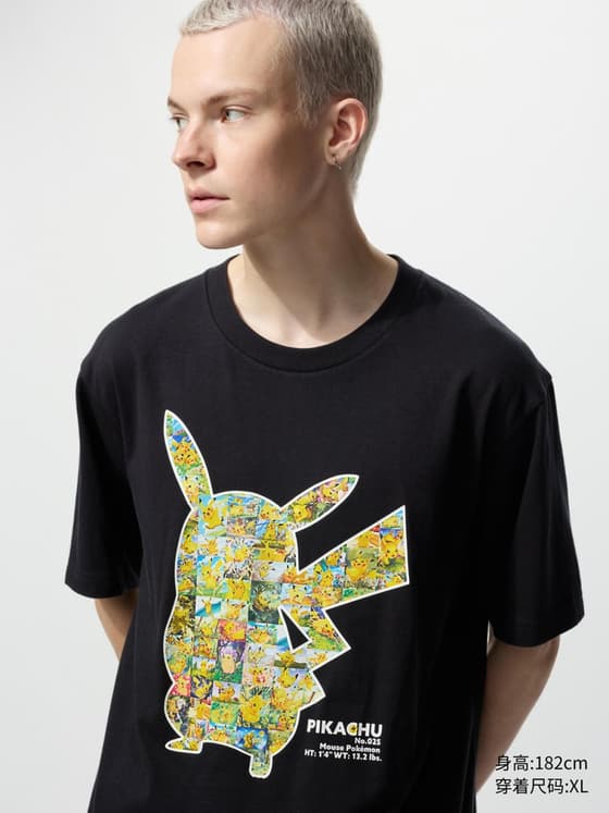 男装/男女同款亲子 UT Pokémon印花短袖T恤宝可梦皮卡丘