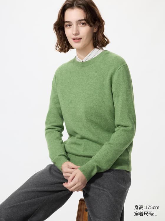 女装 羊绒圆领针织衫/长袖