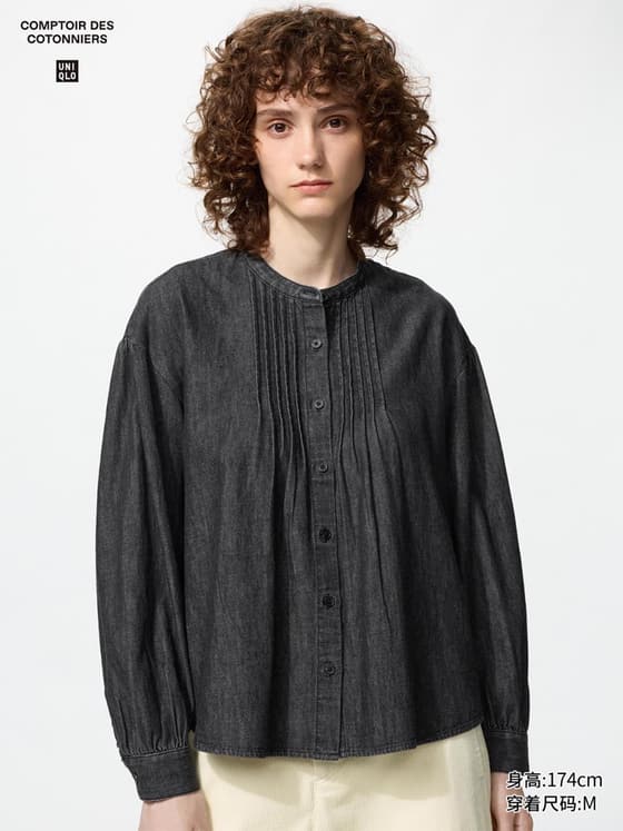 女装 牛仔衬衫/长袖水洗产品