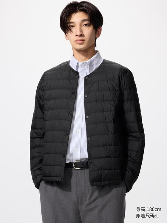 男装/男女同款 高级轻型羽绒便携式茄克/休闲夹克外套羽绒服防静电防泼水