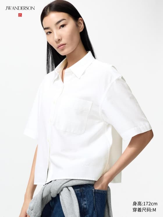 女装/男女同款 牛津纺箱型衬衫/短袖