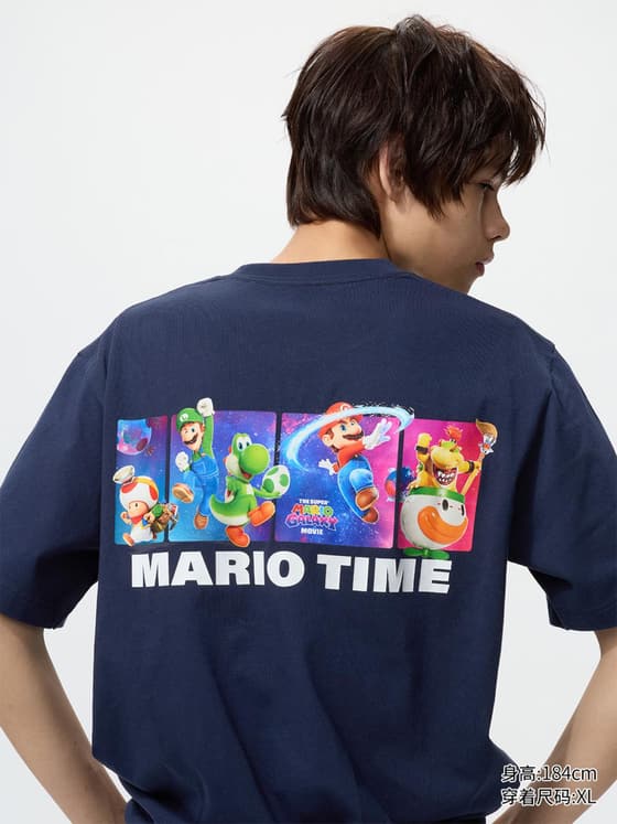 男装/男女同款 UT Mario Movie印花T恤/短袖T恤