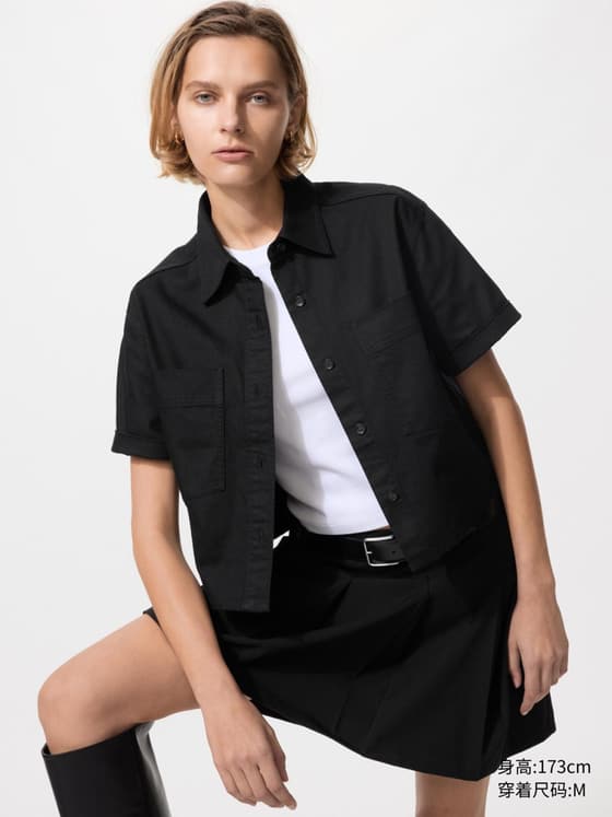 女装/男女同款 牛仔箱型衬衫/半袖水洗产品