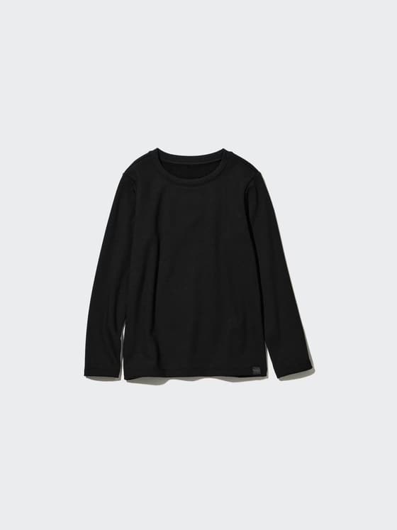童装男童女童 HEATTECH ULTRA WARM圆领T恤长袖保暖衣