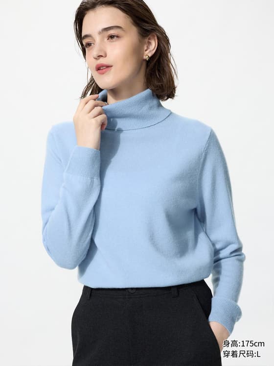 女装 羊绒两翻领针织衫