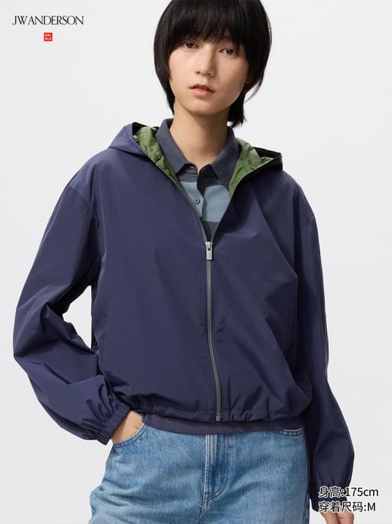 女装 防风连帽短外套