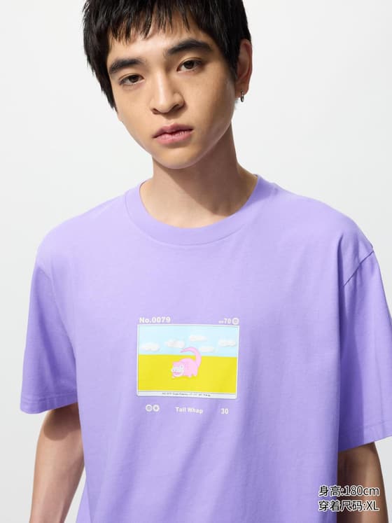 男装/男女同款亲子 UT Pokémon印花短袖T恤宝可梦呆呆兽