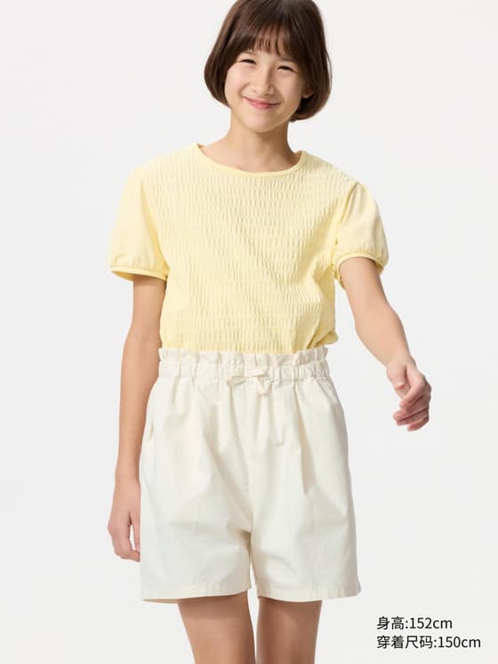 童装女童 松紧短裤