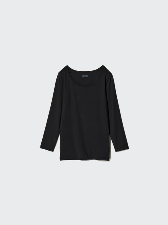 童装男童女童 HEATTECH U领T恤9分袖保暖内衣