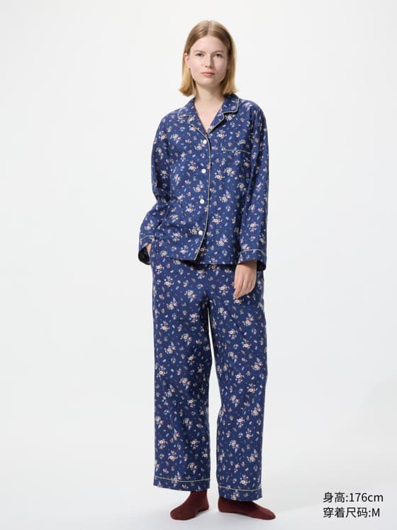 女装 棉质睡衣/长袖长裤