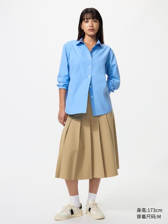 女装 宽褶中裙/半身裙裙子