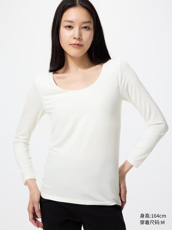 女装 HEATTECH U领BraT恤/8分袖